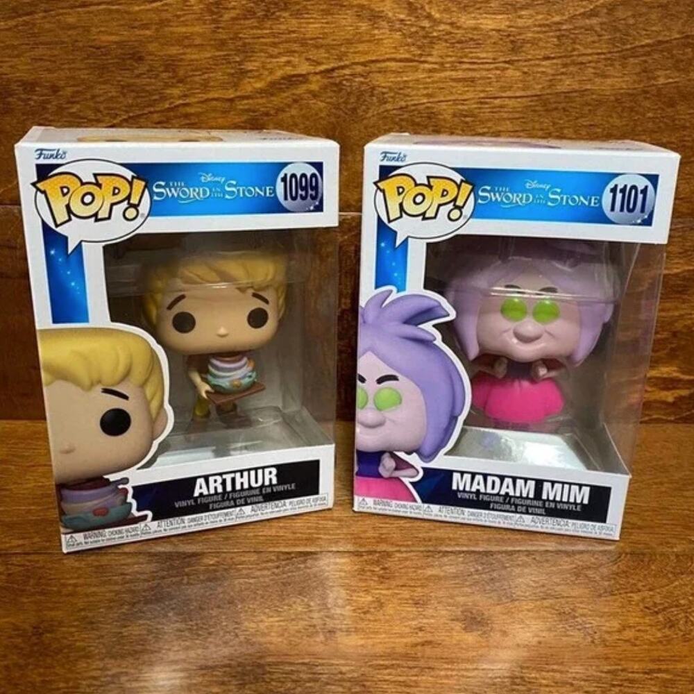 FUNKO Disney The Sword in the Stone - Arthur & Madam Mim Funko Pop